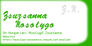zsuzsanna mosolygo business card
